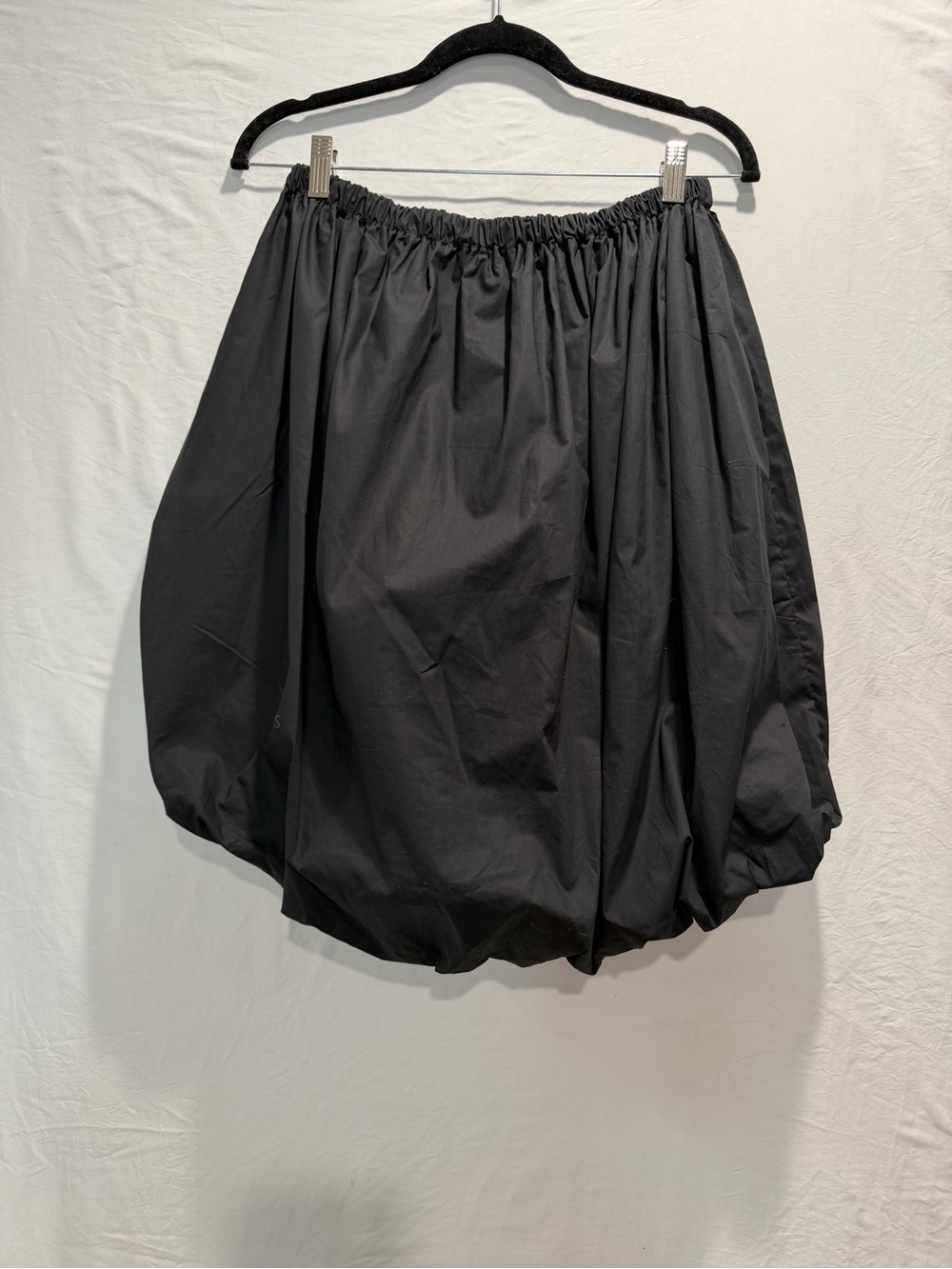 Musera shein Black Bubble Hem mini dress with Elastic  size small